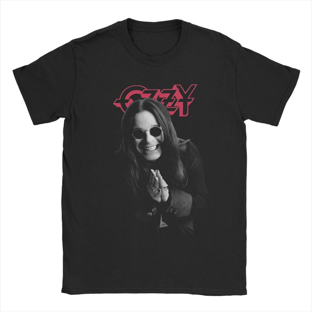 Unique Ozzy Osbourne TShirt Men Women Crewneck Cotton T Shirt Short Sleeve Tee Shirt Loose and Casual Clothing