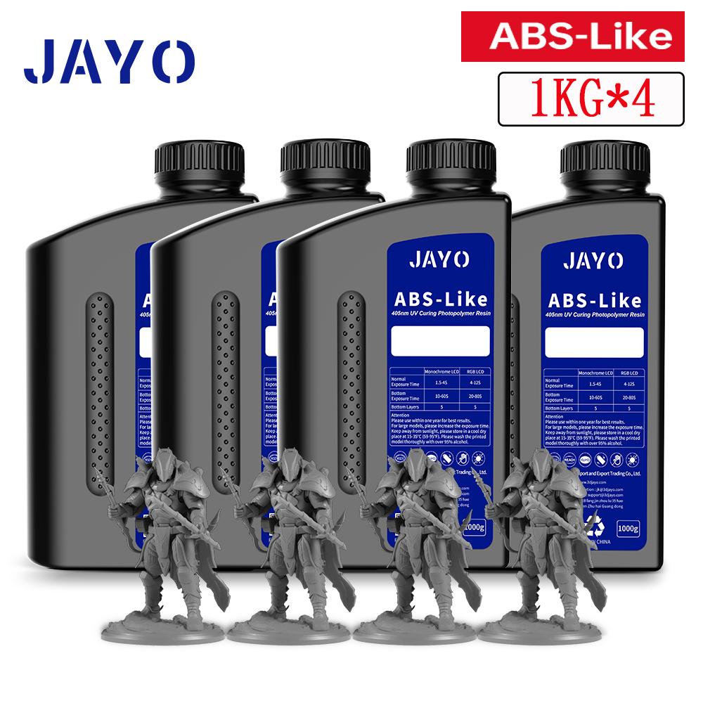 JAYO Water Washable Standard/ ABS Like Resin/ST PLUS 3D Printer Resin 405nm UV Standard Rapid Photopolymer Resin For LCD/DLP/SLA