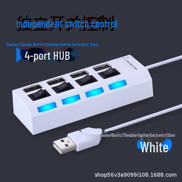 7-портовый USB-концентратор-разветвитель с независимыми переключателями и 4-портовый высокоскоростной расширитель Light Hub