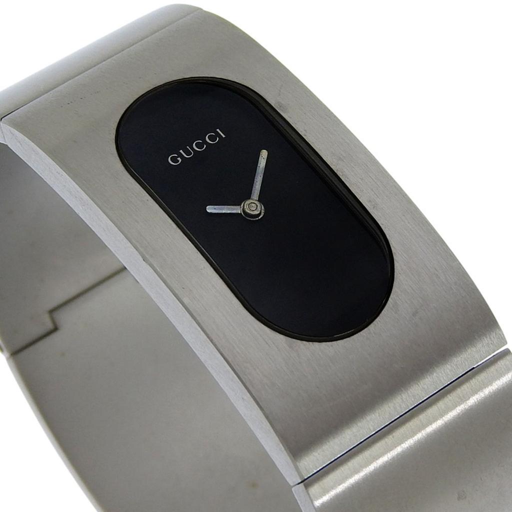 GUCCI Watches 2400L blackDial Stainless Steel Quartz Analog display Women Used