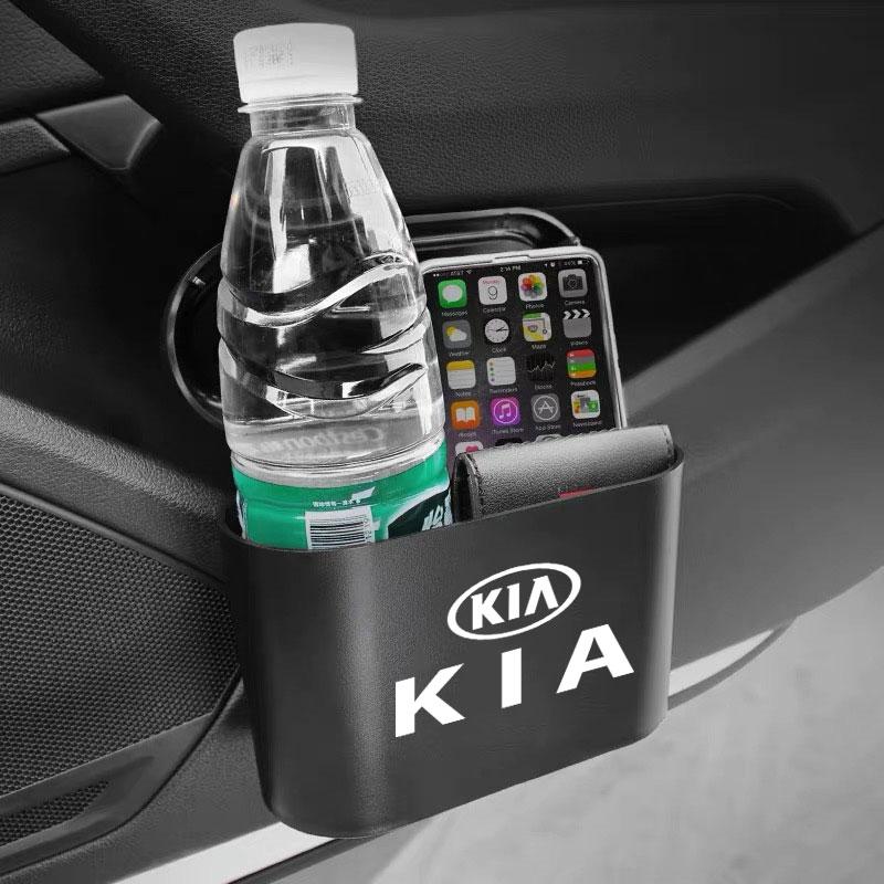 1 шт. Автомобильный чехол для хранения, Черный ABS Квадратная нажимная урна для мусора Для Kia Rio Ceed Sportage Cerato Soul Sorento K2 K5 k6 K7 K8 Откидной
