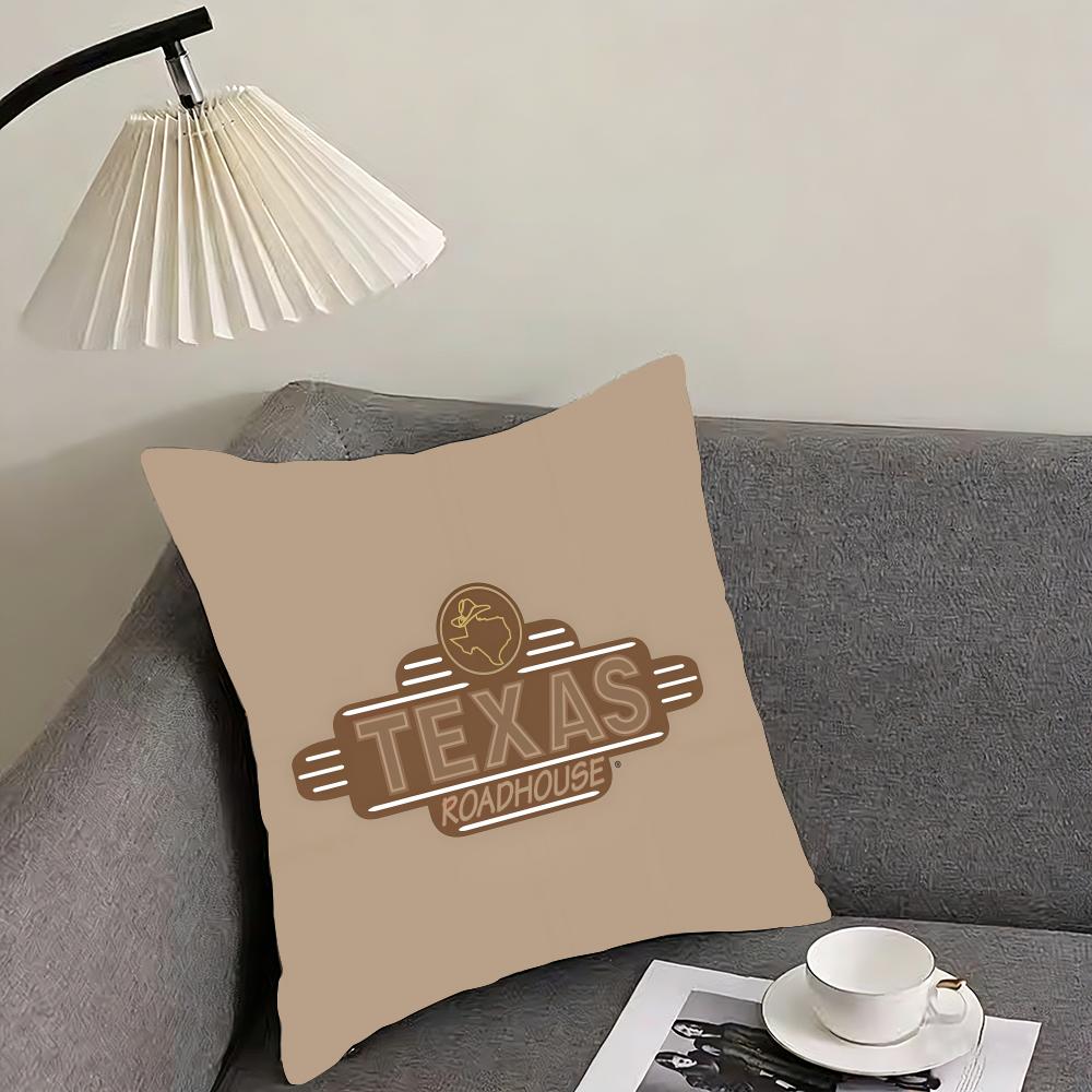 Classic TTexas RRoadhouse Cushion Cover Elegant Comfort Pillowcase Sofa Bed Doublesided Printed Invisible Zipper Home Decor