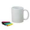 Sun Art Your Own Rainbow Kit "Draw Tableware" (Includes Crayons) Cup/Mug, 300cc, White, SAN1402-W