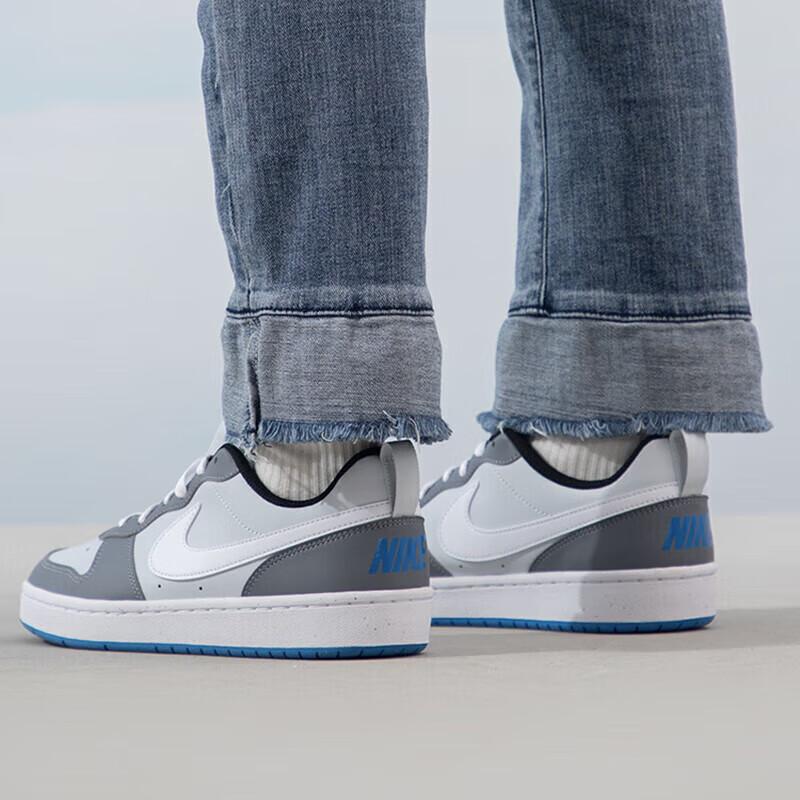 Nike Court Borough Low Recraft 'Platinum Cool Grey Photo Blue' GS DV5456-019