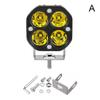 Новые светодиодные прожекторы для мотоциклов, желтые, для внедорожников, модифицированные рабочие фары на крышу, 3 дюйма, 40 Вт, маленькие квадратные фары
