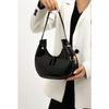 WOMEN'S SHINY PATENT LEATHER BAGUETTE Hand and Shoulder Bag