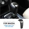Real Carbon Fiber Sticker Gear Shift Knob Cover for Mazda CX3 CX4 CX5 CX8 ATENZA AXELA 2014 2015 2016 2017  Accessories