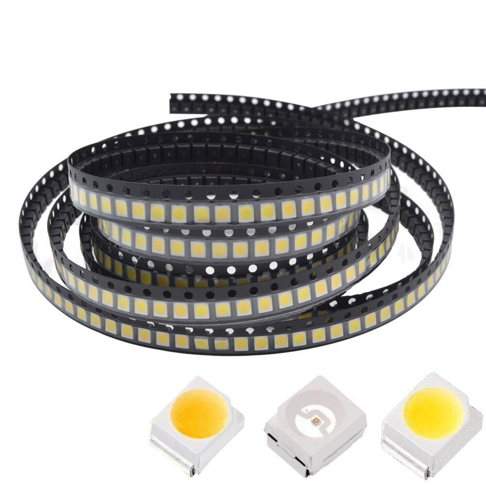 1000 шт., белый, красный, зеленый, синий, желтый, розовый, УФ-мощность, топ 3528 1210 SMD SMT, чипы «сделай сам», светодиодный диод, декоративная лампа, супер яркая