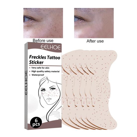 Yousheng 6 шт./коробка Временные декоративные водостойкие тату-наклейки с веснушками для лица для вечеринки