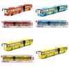 Double Alloy Jointed Bus Model Toy Sound Light Children Play Gifts Festival