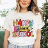 Happy Last Day of School Graphic T Shirts Women Crew Neck Short-sleeved T-shirt Tops Teacher Gift End of School Summer Top Tees