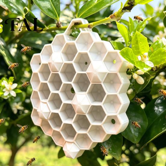 Eco Friendly Bee Deterrent 3D Printed Realistic Red Hornet Decoy Nest, Weatherproof Physical Wasp Deterrent, Halloween Prank Gift Chemical-Free