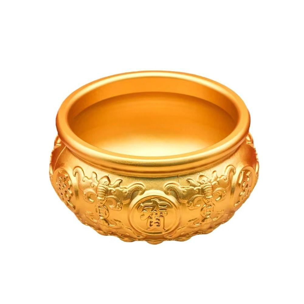 1Pcs Attract Wealth Brass Cornucopia Fortunate Desktop Small Ornament Treasure Bowls Home Decor