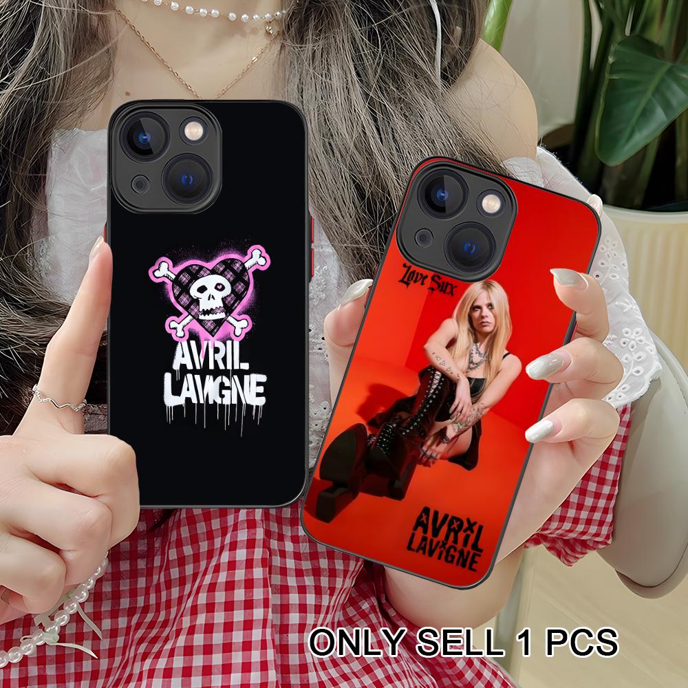Силиконовый чехол для мобильного телефона Avril Lavigne для iPhone 17 16 15 14 13 12 11 X XR XS Air Pro Max Plus Mini Цветная обложка