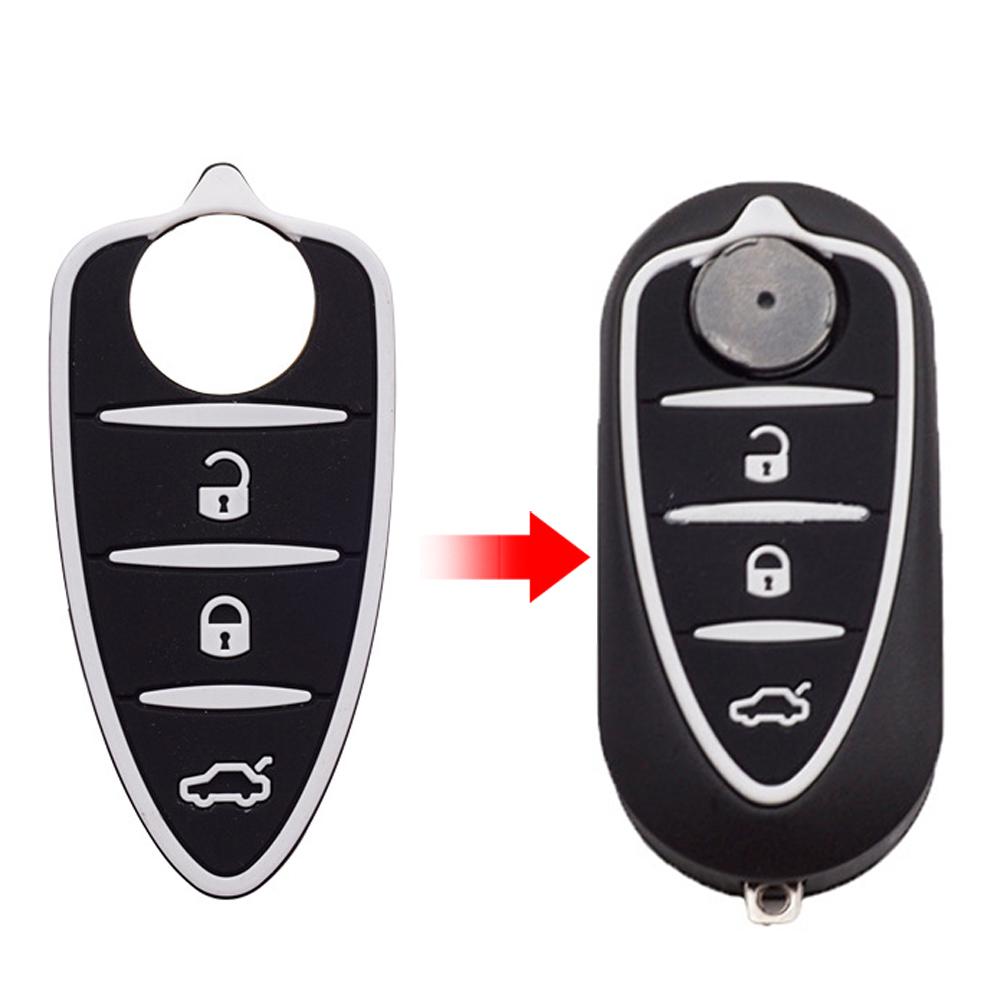 3 Кнопки Корпус Пульта Автомобильного Ключа Кнопки Резиновые для Alfa Romeo 156/159 /mito/giulietta/gt/4c