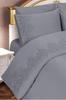 Комплект пододеяльников Султанс 6шт, Пододеяльник 200х220, Простыня 240х260 Хлопчатобумажная ткань, Полный размер, Двойной размер Серый