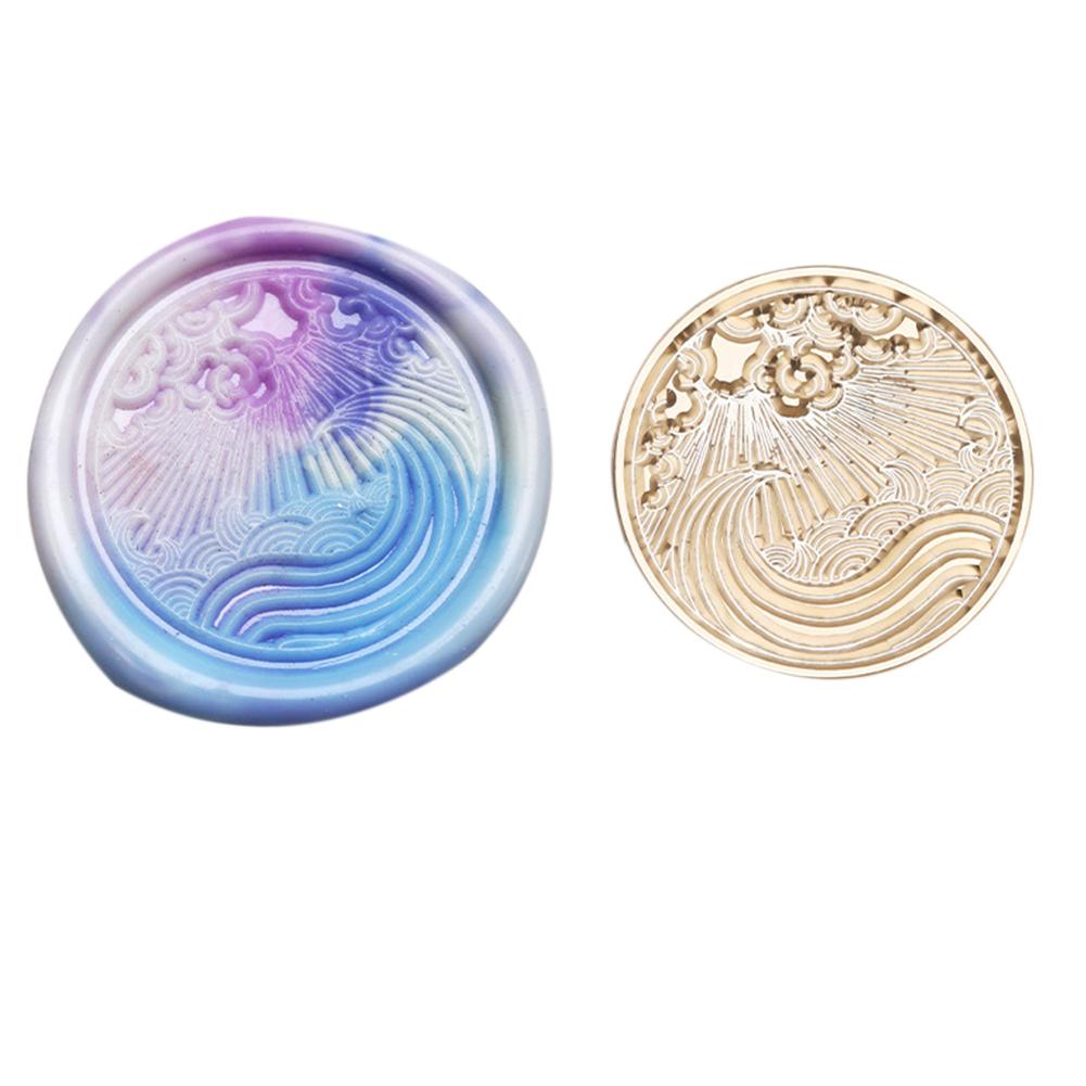 Классический винтажный конверт с медной головкой и восковой головкой для свадебной открытки