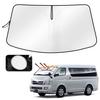 Cartist Toyota Hiace 200 Series Front Sunshade HIACE H200 Standard Body Sunline Sunset Sunfia Windshield Sunshade Shade Curtain Blackout Shade