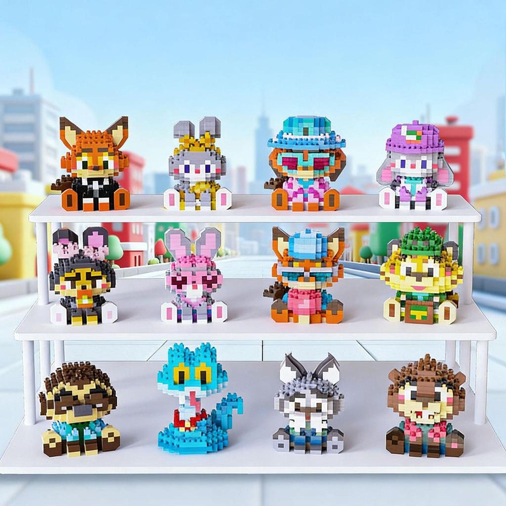 Cartoon Animal Figurines: Compatible with Building Blocks - Children's Toy Blind Box, Perfect Festival Gift
