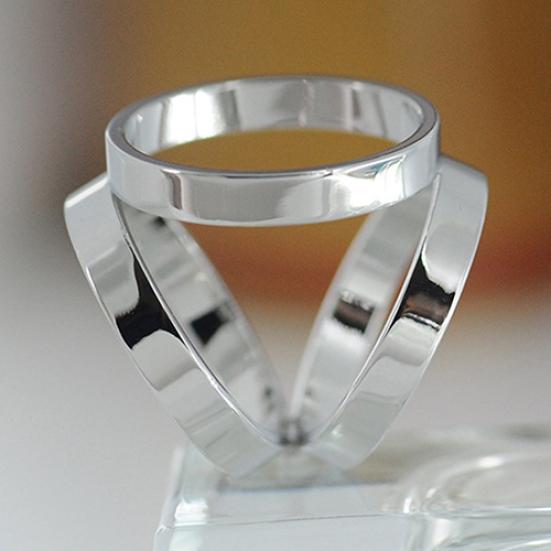 Модное розовое золото с покрытием трио шарф кольцо шелковый шарф пряжка клип слайд ювелирные изделия