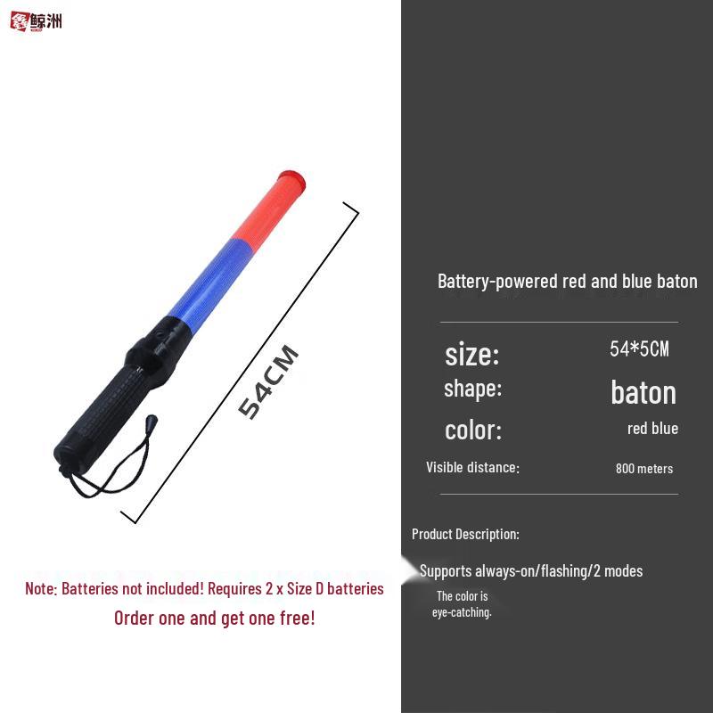 Светодиодная командная палочка для регулирования дорожного движения и аварийный свисток