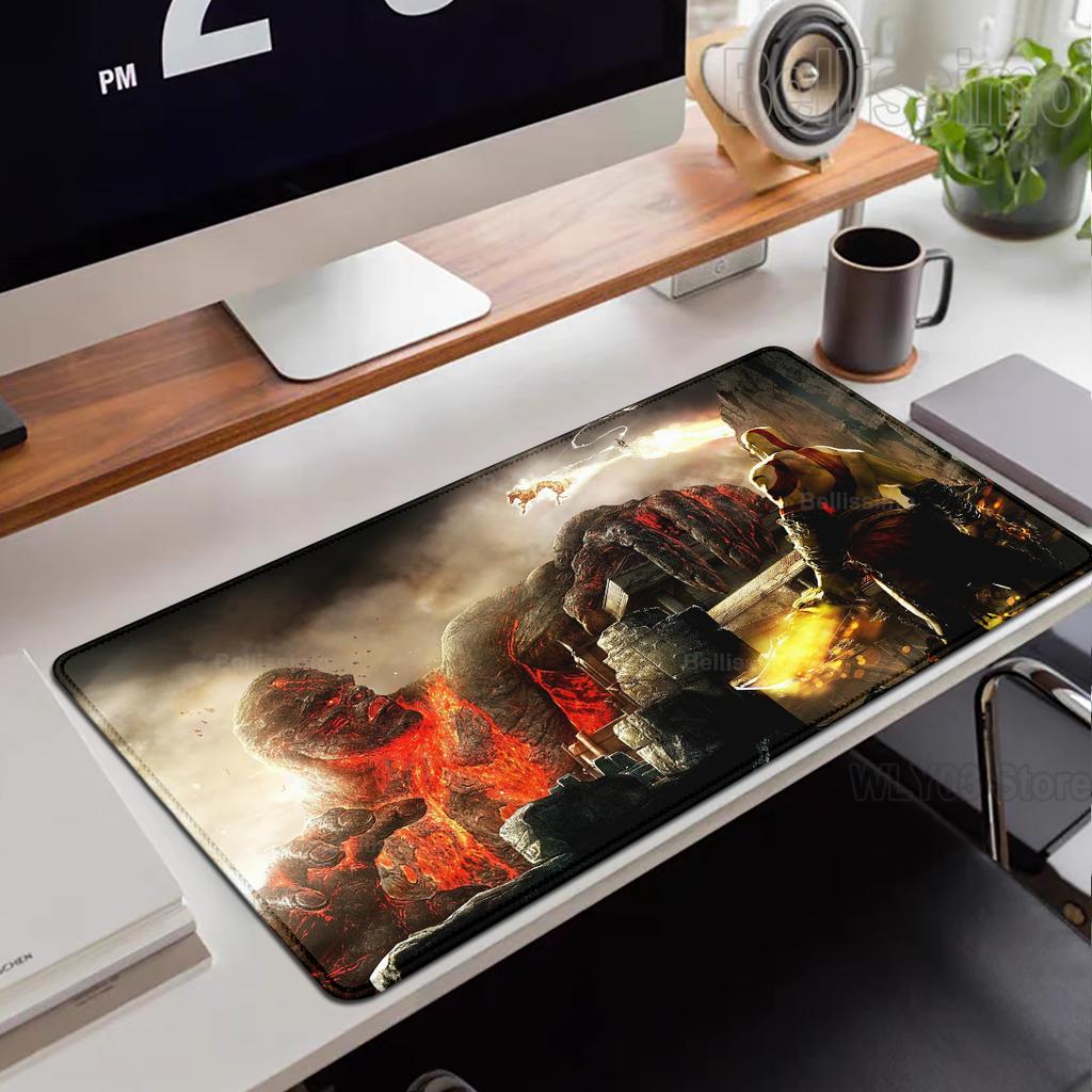 XXL Игровой коврик для мыши God of War Коврик для стола Игровые аксессуары Клавиатура Коврик для мыши компьютера Геймерский Большой шкаф для ПК Ковер для офисного стола