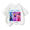 Крутая футболка с принтом в стиле K-pop Hunter Girl Group, повседневная спортивная футболка с коротким рукавом, для отдыха и универсальная
