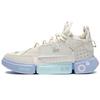 Li Ning Wu Dao 2 Ace Cotton Candy One Piece Weave Shock Absorption Wear Resistant Non Slip Mid Top Basketball Shoes Men Sneaker Pearl-White ABCS011-1