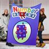 Numberblocks1 printed throw blanket—lightweight,soft,warm;versatile blanket for all seasons—perfect as &air-conditioning throw,nap blanket