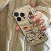 Сладкий пончик Kiki Cat Чехол для iPhone 15/14 Pro Max Мультяшный Прозрачный Чехол для Телефона