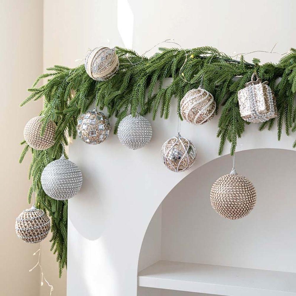 Foams Christmas Decor 8cm Christmas Tree Pendant Hanging Ornaments Christmas Party Supplies