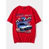Top Racing Musicle Car Speed 86 Street Drift Male T-Shirts Hip Hop Breathable Tops Casual T Shirt Oversized Cotton T-Shir