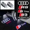 Car Logo Projector Lamp Auto Led Door Logo Welcome Light For Audi SLINE RS A4 B5 B6 B8 B9 A6 C8 A5 A8 Q3 Q5 Q7 S3 S6 S4 S5 S7 S8