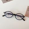 Ретро Овальная Оправа Миопия Анти-Синий Свет Очки Милая Крутая Девушка Черно-Белые Очки Ретро Простые Женские