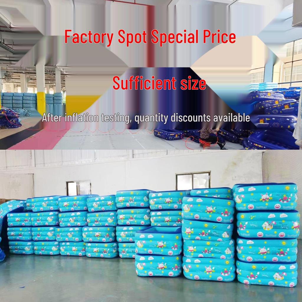 Large Foldable Inflatable Pool for Kids & Adults - Home & Outdoor Water Play