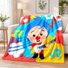 El Payaso Plim Plim Flannel Throw Blanket Soft Warm Cozy For Sofa Bed Indoor Home Bedroom Use