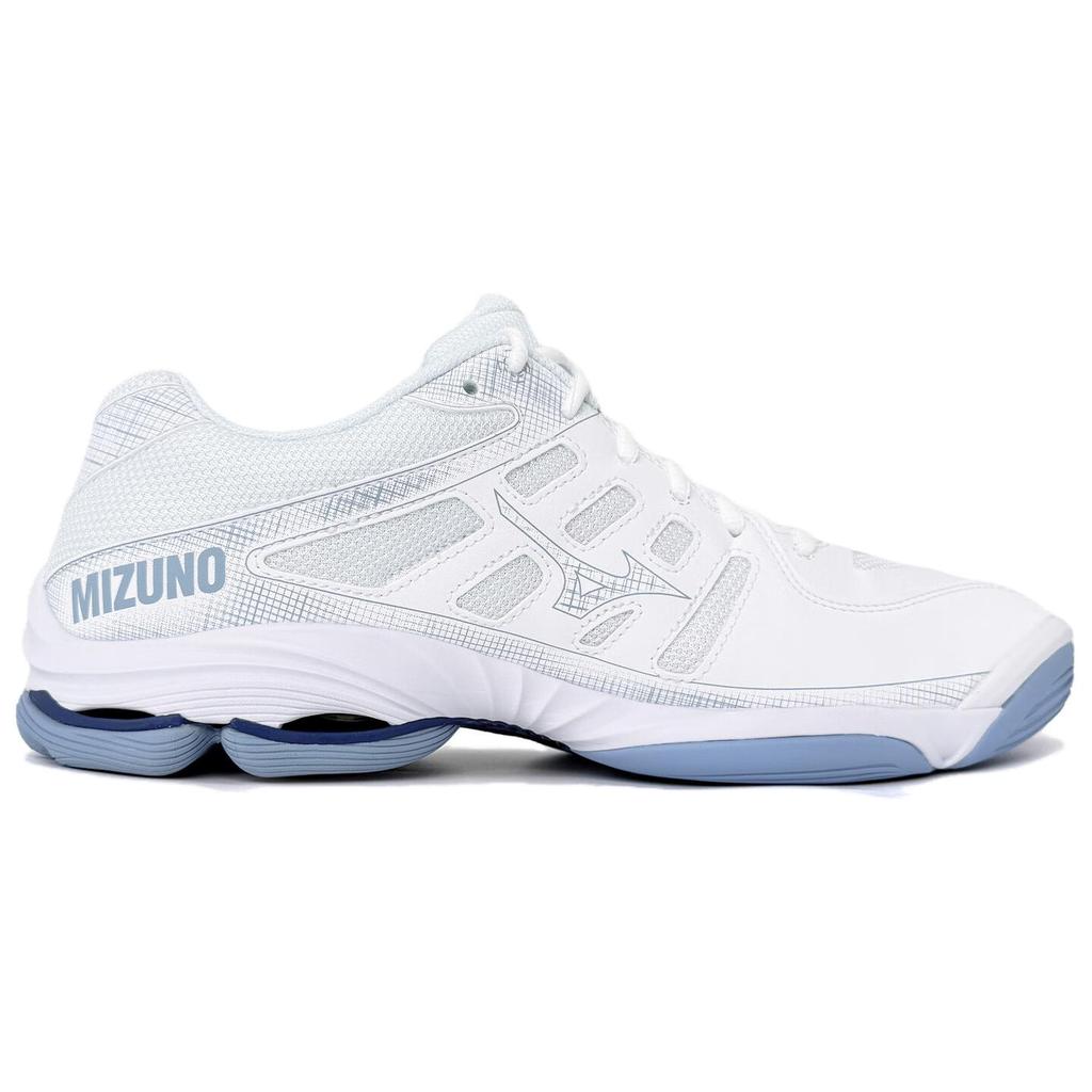 Mizuno Wave Voltage 2 Белые кроссовки Bellwether Blue Unisex Bel-Air-Blue V1GA246011