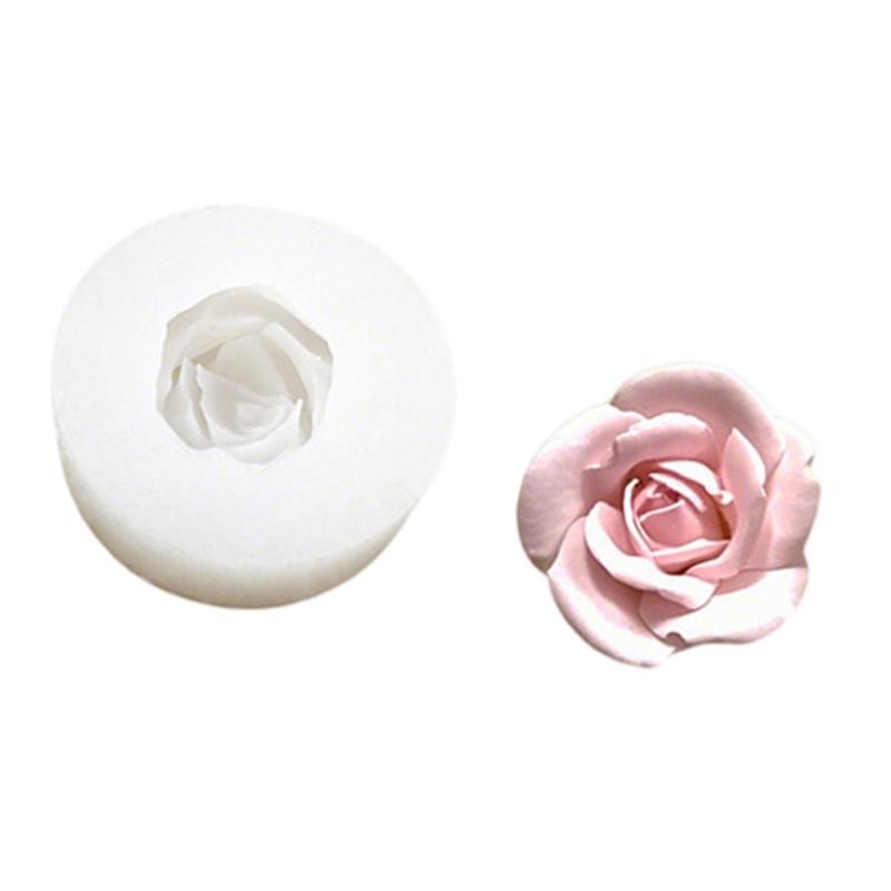 Силиконовая форма для свечи с ароматом розы ко Дню святого Валентина, безопасная для пищевых продуктов, многоразовая, для романтического творчества и украшения дома