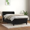 3127597 vidaXL Divan Bed with Mattress Black 100x200 Cm Velvet