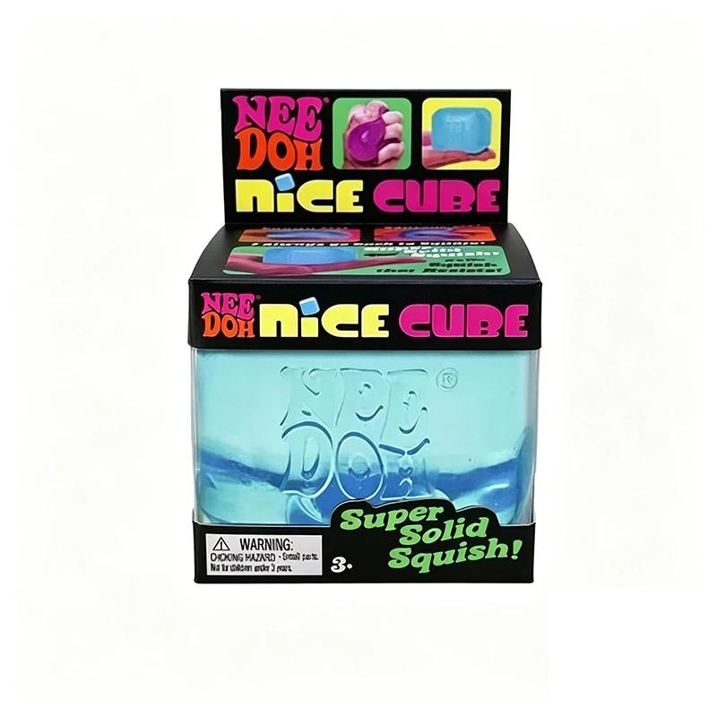 Schylling Nice Cube-Игрушка-антистресс сквиши Сенсорная игрушка Куб Сжимаемый мячик Игрушка-антистресс Подарок для детей Красный Фиолетовый Синий Розовый игрушки