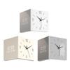 Corner Clock Double Sided Wall Clock Art Silent Square Electronic Clock for