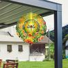Dragonfly Wind Spinner Bird Kinetic Spinner Hanging Animated Wind Spinner with 3D Animation Effect for Outdoor Yard Garden Decoration