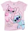 STITCH STICZ T-SHIRT SHORT SLEEVE Girls Cotton PINK 92 D064Z