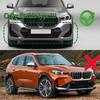 Car Front Bumper Lip Splitter Side Air Vent Intake Fog Lamp Frame Spoiler For BMW X1 U11 iX1 M-Sport 2022-2025+ Bodykits Tuning