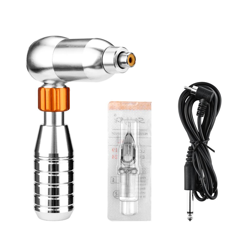 1pc Tattoo L Shape Machine Tattoo Motor Hybrid Tattoo Pen Professional Rotary Tattoo Machine with Cord Black