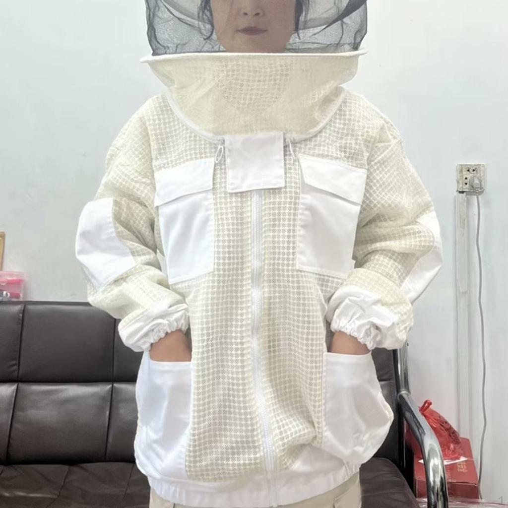 Beekeeping Jacket Beekeeper Clothing Bee Keeping Supplies Breathable Professional Lightweight with