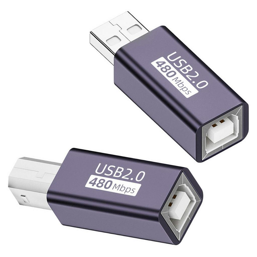 U2-010-AB 2 шт. USB 2.0 Тип B Female на Тип-A + Тип-B Male Удлинительный адаптер для принтера, сканера, диска