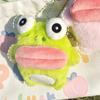 Cute Sausage Mouth Frog Key Chain Cartoon Plush Doll Pendant Couple Key Ring Backpack Charms Car Bag Decor Christmas Gift