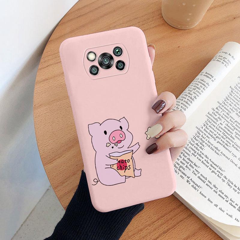 For Poco X3 Pro PocoX3 NFC Cover Cute Flower Phone Case For Xiaomi Poco X3 X 3 Fashion Dinosaur Silicone Bumper Soft TPU Coque