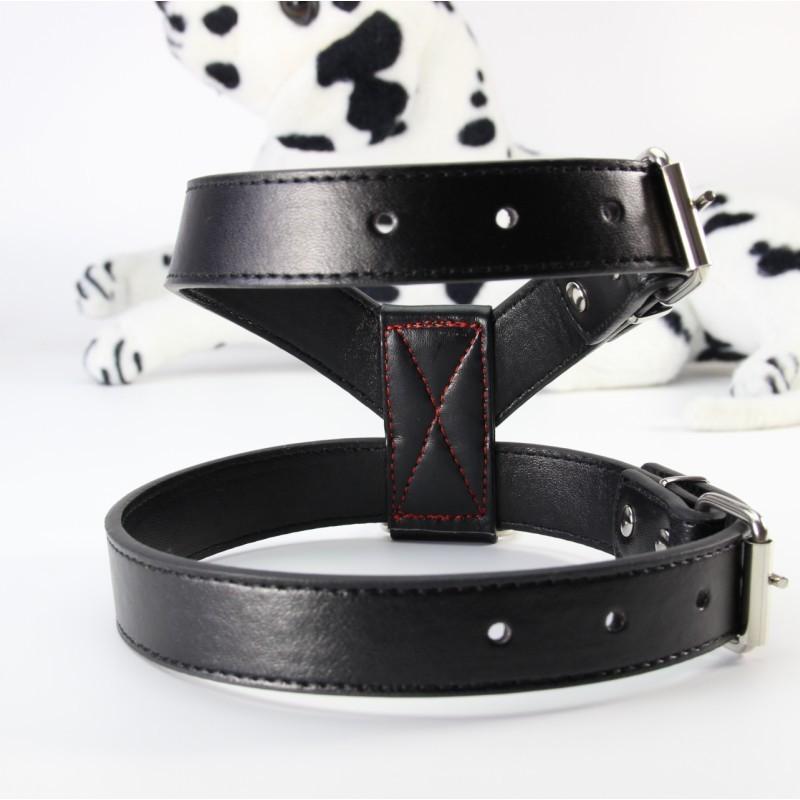 PU Leather Pet Chest Strap Medium-sized Large Dog Dog Chest Back Walking Dog Anti-explosion Dog Strap